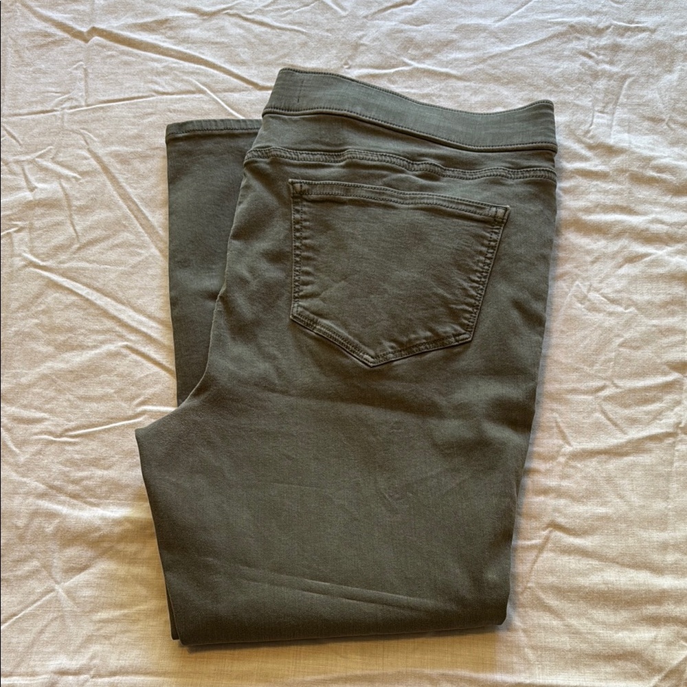 Sonoma Green Jeggings Versatile Solid Color